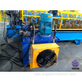 Roof sheet roll forming machine with glazed profile